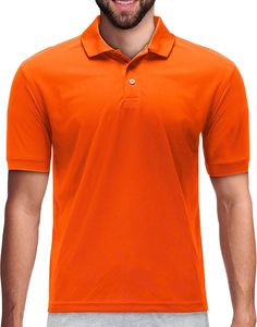 Camisas tácticas Piqué Golf deporte Absorbe la humedad Rendimiento Polo de golf de manga corta Polo de ajuste regular suave - Product Image 3