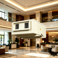 Deshumidificador de Techo de Alta Capacidad de 360L/Día, Secador de Aire por Conductos Comercial para Laboratorio, Biblioteca, Hotel