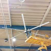 Ventilateur de plafond commercial HVLS de 24 pieds (7,3 m de diamètre) pour entrepôt, usine, gymnase, église, avec minuterie et contrôle de la température