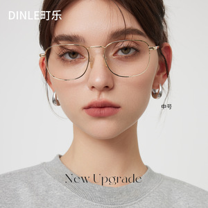 Dinle Fashion Hoop Earrings Medium Size Gold Frame New Upgrade - Product Image 1