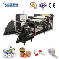 Machine à plastifier de revêtement adhésif thermofusible entièrement automatique avec ruban kinesio de bandes de sport ruban auto-adhésif avec contrôle PLC