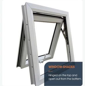 Cửa Sổ Thiết Kế Chất Lượng Cao Cửa Sổ Cửa <span class=keywords><strong>UPVC</strong></span> Hồ Sơ Đôi Tráng Men Mái Hiên Cửa Sổ - Product Image 3