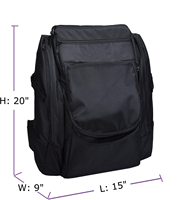 Sac à dos de golf à disque léger de haute qualité en polyester imperméable et sac de transport en nylon avec logo personnalisé pour les sports de plein air et les voyages