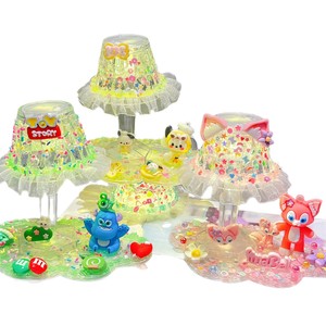 Kit de mini-lampe mignonne en plastique pour enfants de 7 à 12 ans, avec batterie intégrée, pour créer une lampe décorative de nuit. - Product Image 5