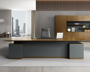 कार्यकारी एल-आकार कार्यालय डेस्क-पूर्ण कार्यालय तालिका समाधान - Product Image 2