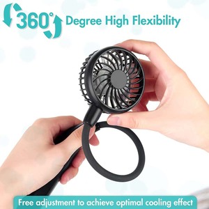 Ventilateur de <span class=keywords><strong>tour</strong></span> de <span class=keywords><strong>cou</strong></span> à piles Portable ventilateur réglable de vitesse portable personnel pour le <span class=keywords><strong>voyage</strong></span> d'hôtel de RV de Garage extérieur de voiture de bureau à domicile - Product Image 4
