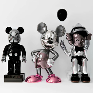 Scultura Personalizzata a Grandezza Naturale in Resina e Fibra <span class=keywords><strong>di</strong></span> Topolino e <span class=keywords><strong>Paperino</strong></span>, Statua Cartoon su Misura per Decorazioni Esterne - Product Image 3