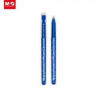 M & G 지울 수있는 펜 젤 총알 팁 0.7mm 블루 잉크 지울 수있는 펜 사용자 정의 로고 리필 가능한 지울 수있는 젤 펜 학교 용품