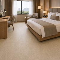 Revêtement de sol en vinyle SPC à emboîtement WYRAX pour magasins de détail, finition facile d'entretien, aspect pierre beige 5 mm, couche d'usure 0,3 mm, 610x305 mm