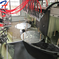 Machine de sablage automatique rotative HT pour le prétraitement des surfaces des casseroles en aluminium pour la fabrication d'ustensiles de cuisine