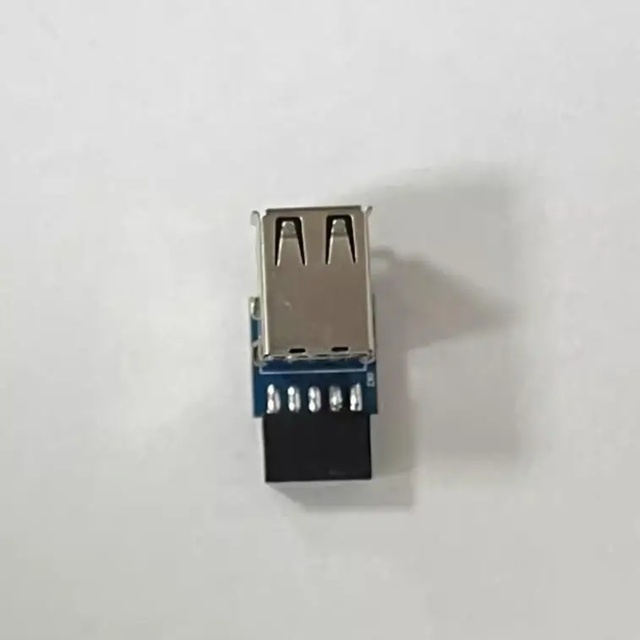 USB 2.0 Motherboard Header 9pin 10pin Motherboard to 2 Ports USB 2.0 Dual USB A 9 Pin Female Adapter Converter