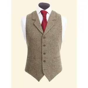 Goedkope Prijs Hoge Kwaliteit Fashion Design Polyester Vest Mannen Pak Met Custom Design