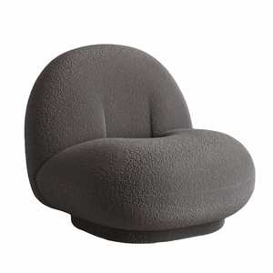 Canapé de relaxation pivotant individuel à <span class=keywords><strong>prix</strong></span> de gros, fauteuil ergonomique pivotant en fausse fourrure de mouton - Product Image 5