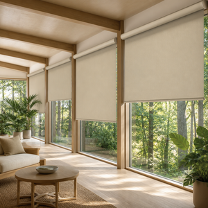 Smart Modern Motorized Electric <strong>Window</strong> <strong>Shades</strong> Curtains Home <strong>Office</strong> Kitchen Roller Blinds Built-In Installation Technique Plain - Product Image 2