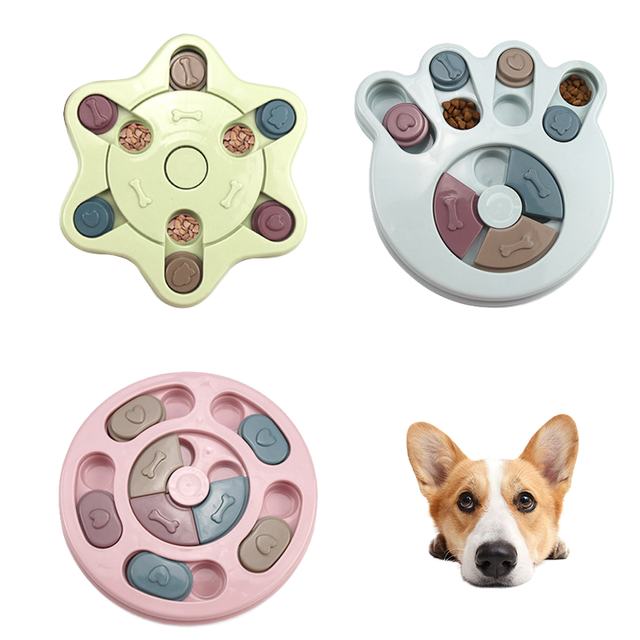 Hot Sale Interactive Pet Dog Puzzle Toys Slow Eating Training Toy Pet Development Classic Interactive Feeding Dog Cat Toys
