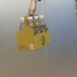 Scatola Regalo in <span class=keywords><strong>Cartone</strong></span> Riciclabile Personalizzata all'Ingrosso per 2, 4 o 6 Bottiglie di Vino e Birra, Trasportino Doppio - Product Image 6