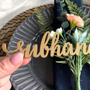 Personalized Ramadam Dinner Place Setting Ramadan Decoration Custom <strong>Eid</strong> Place <strong>Cards</strong> - Product Image 5