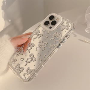 Girl Street Fashion Ins Style Bow Pattern Mirror <span class=keywords><strong>Back</strong></span> Cover Case para <span class=keywords><strong>iPhone</strong></span> 16 15 <span class=keywords><strong>14</strong></span> <span class=keywords><strong>Pro</strong></span> Max South America <span class=keywords><strong>Market</strong></span> Case - Product Image 5