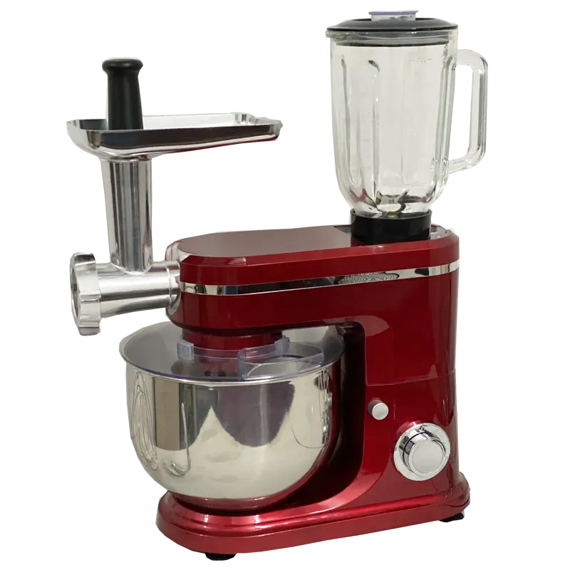 Máquina de cocina doméstica multifuncional, amoladora de masa, mezclador de alimentos 3 en 1, mezclador de soporte