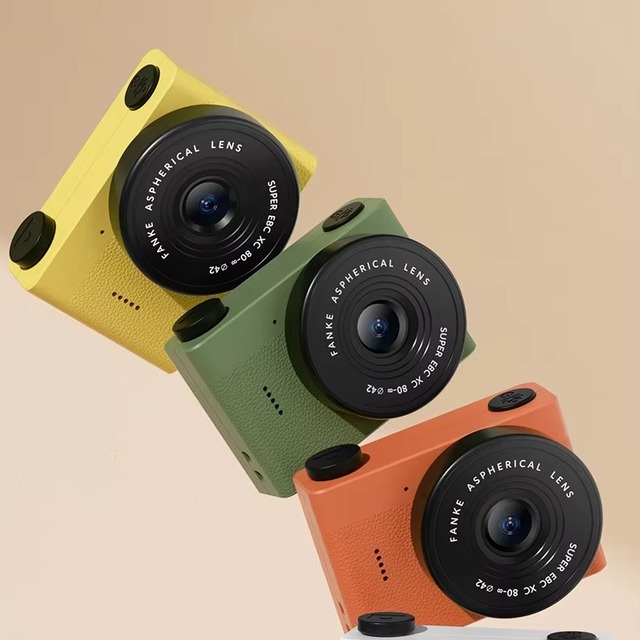 Portable Retro Mini Digital Instant Camera Dual Front Rear 1080p Video CMOS Gift Plastic Children's Camera