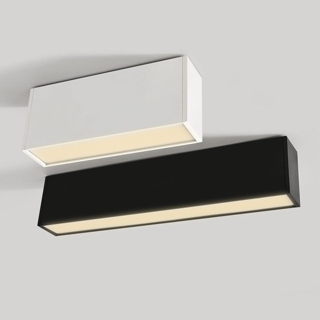 Wholesale Surface Mounted Aluminum Modern Led Down Light Black White Tri Light Office 10W 20W 30W Led Linear Hotel Project
