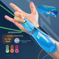 Lanceur de cordes lumineuses en plastique à porter au poignet, avec rappel automatique, jouet électronique USB qui brille dans le noir, pour l'exportation