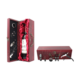 <span class=keywords><strong>Caja</strong></span> <span class=keywords><strong>de</strong></span> regalo para vino con logotipo adicional, conjunto <span class=keywords><strong>de</strong></span> 4 accesorios para vino, porta botellas individual portátil, <span class=keywords><strong>caja</strong></span> <span class=keywords><strong>de</strong></span> regalo individual <span class=keywords><strong>de</strong></span> <span class=keywords><strong>madera</strong></span> - Product Image 5