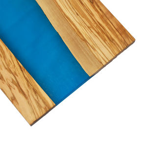 Planche à fromage en bois d'olivier fait main avec résine, planches à charcuterie et plateau de service, planche à découper et planche à découper en époxy en bois - Product Image 6