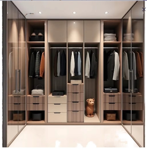 Moderno lusso armadio in legno massiccio Set armadio regolabile vestiti per <span class=keywords><strong>casa</strong></span> camera da letto soggiorno mobili personalizzati - Product Image 2