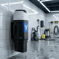 Aspirateur mural 1500W pour garage, idéal pour le detailing automobile, le lavage de voitures et les ateliers