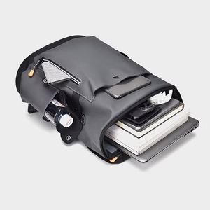 Mochila para Portátil Unisex de Gran Capacidad, Moderna, Deportiva, Escolar, con Cubierta USB Impermeable y Cierre de Cremallera, en Cuero PU - Product Image 3