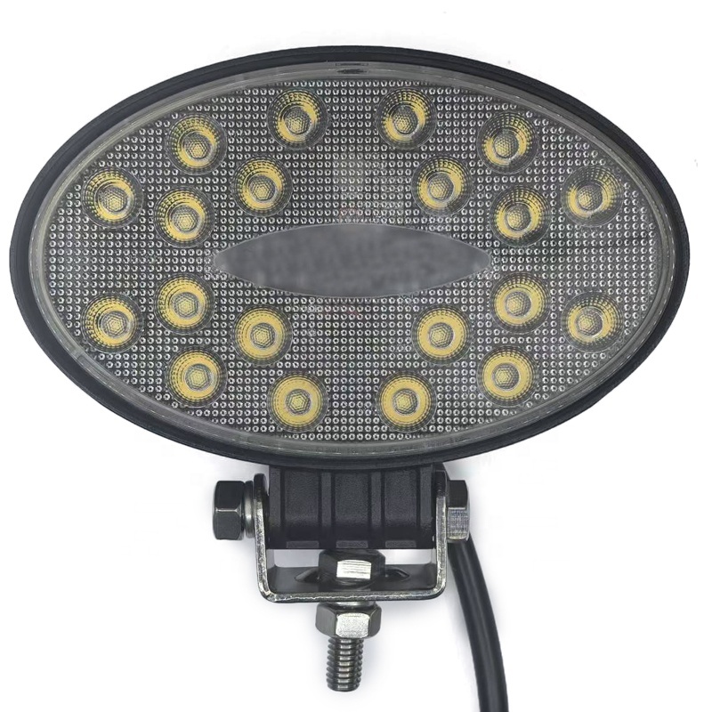 Brand New 5.5-Inch Oval Aluminum LED Car Work Light 12V/24V Compatible 25W IP67 Waterproof Universal Fitment Supports Flood/Spot