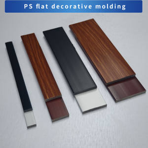 Plinthe en fibre de bambou moderne et écologique, bande de coin assortie, grain de bois <span class=keywords><strong>PVC</strong></span>, plinthe de 6 cm, vente directe d'usine - Product Image 5