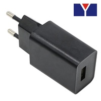 Adaptateur secteur AC/DC 5V 1A 2A 5W-10W Chargeur rapide Prise standard JP/EU/US USB-A Matériel PC Certifié ROHS pour éclairage LED