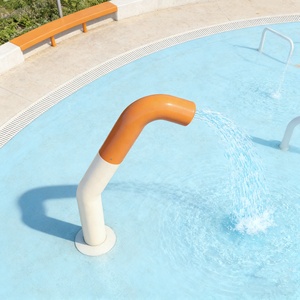 Fuente de agua de acero inoxidable con forma de gusano, rociador para niños, equipo de juegos al aire libre, bordes redondeados seguros, ecológico, EN1176 CE - Product Image 4