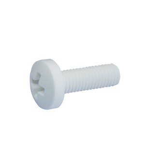 Vis à tête cylindrique en plastique blanc Bocast M2 M12, boulons isolants métriques en PP pour l'électronique et les machines - Product Image 3