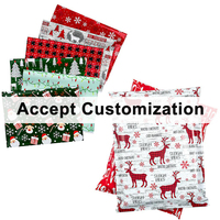 Enveloppes de Noël imprimées avec logo personnalisé Enveloppes d'expédition Joyeux Noël en poly Sac d'expédition en poly-sac pour l'emballage de vêtements