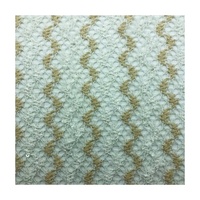 Nouvelle arrivée Respirant Blanc et Beige 145GSM 75% Polyester 25% Coton filet emmêlé avec sequin maille dentelle jacquard tissu pour robe