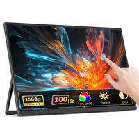 Moniteur portable Eimio pour ordinateur portable, écran tactile IPS de 21,5 pouces, connexion Type-C, Plug and Play, moniteur portable OEM