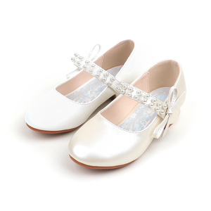 <span class=keywords><strong>Scarpe</strong></span> da ballo per bambine, <span class=keywords><strong>scarpe</strong></span> Mary Jane bianche da principessa con fiocco e perle, novità 2026, per la <span class=keywords><strong>danza</strong></span>, <span class=keywords><strong>scarpe</strong></span> con tacco per bambini - Product Image 1