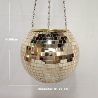 Poupée de dessin animé artisanale Senmasine, boule disco miroir, décoration de la maison, décoration de mariage, art mural écologique pour chambre d'enfant