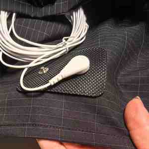 Sábana de cama de fibra de plata 5% negra al por mayor, técnica tejida, nueva alfombrilla de puesta a tierra ajustable con cable de puesta a tierra, <span class=keywords><strong>sábanas</strong></span> inferiores ajustadas negras - Product Image 6