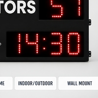 Tableau de Score de Rugby Numérique, Affichage Électronique Sportif, Panneau d'Affichage Personnalisé, Horloge de Score de Stade, Vente en Gros Usine