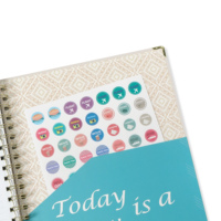 Journal d'autosoins en spirale à couverture rigide A5 imprimé personnalisé Annuel Hebdomadaire Mensuel Agenda Agenda Autocollant Onglets Nouveau Design Livre