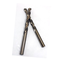 Forets hélicoïdaux en acier rapide HSS M35 5% Cobalt, entièrement affûtés, à queue droite, finition ambrée, DIN338, 1-23mm