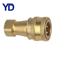 Accouplement hydraulique en laiton ISO7241-B Coupleur de filetage NPT Coupleur à connexion rapide à libération hydraulique