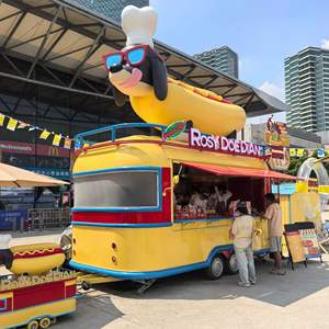 Fournisseur direct d'usine, chariot de restauration à quatre roues pour célébrités d'Internet, multifonctionnel, pour le thé au lait et le café glacé, stand commercial de restauration - Product Image 5