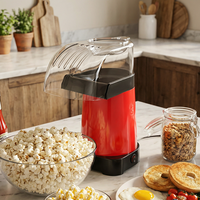 Machine à Popcorn à Air Chaud Professionnelle pour Usage Quotidien, à Cycle Rapide, pour Comptoir, avec Cuillère à Beurre Intégrée, pour Exportation en Gros