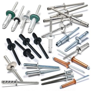 Rivets aveugles à tête dôme en aluminium, à extrémité ouverte, avec mandrin en acier, plusieurs spécifications - Product Image 1
