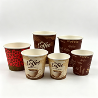 Gobelet jetable écologique en papier kraft de qualité alimentaire à paroi simple avec logo et couleur personnalisables pour café chaud